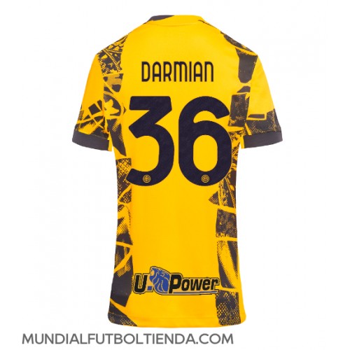 Camiseta Inter Milan Matteo Darmian #36 Tercera Equipación Replica 2024-25 para mujer mangas cortas